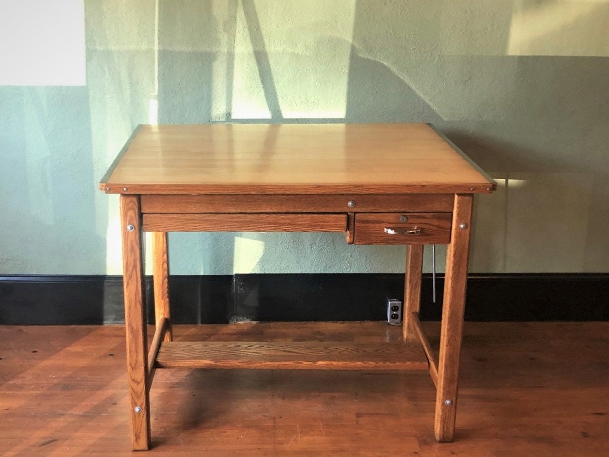 Home & Living restored vintage drafting table \u2013 fully restored
