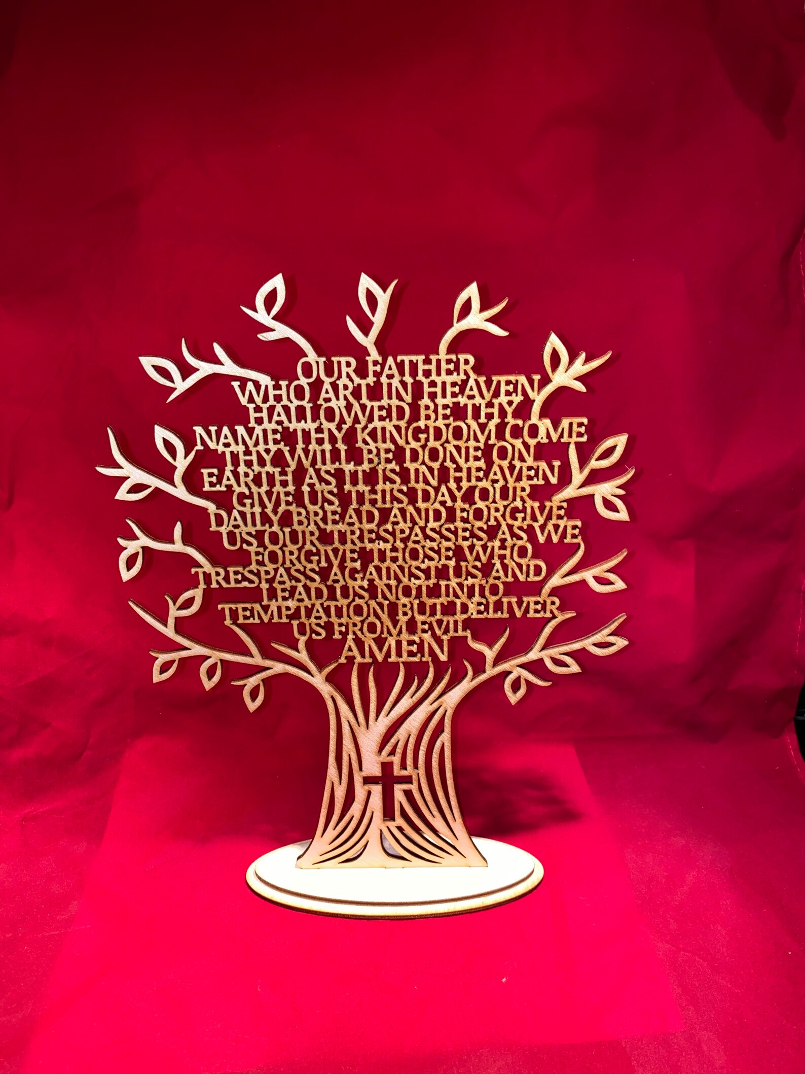 Our Father Prayer Lords Prayer Olive Tree Free Shipping Etsy