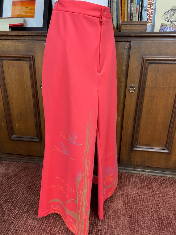 Vintage Hand Painted, Wide Legged l960s Pants in O