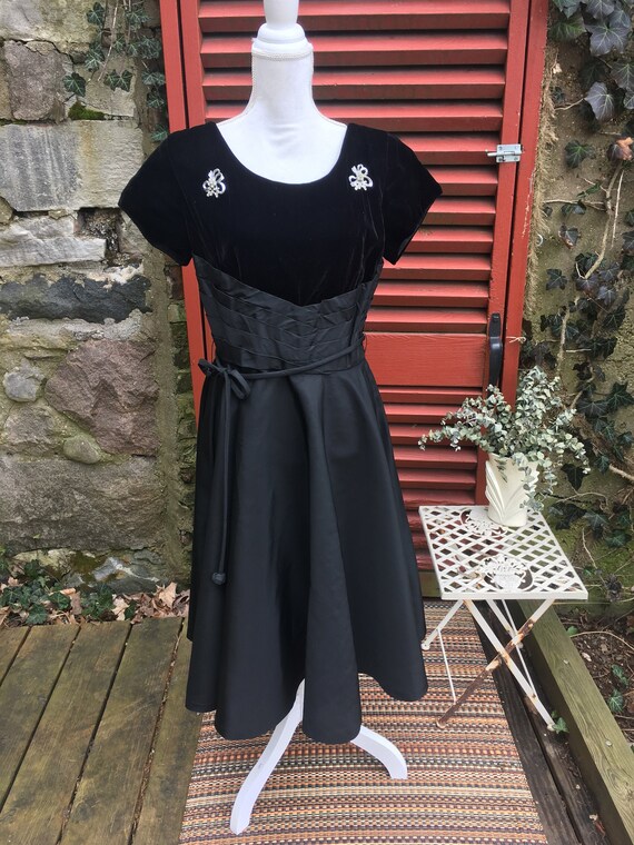 Vintage 1950s Designer Dress by Joan Doris Fashion