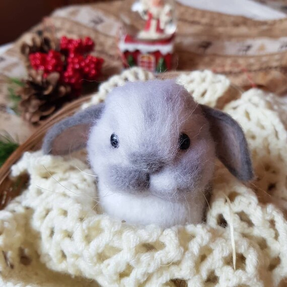 realistic stuffed rabbit