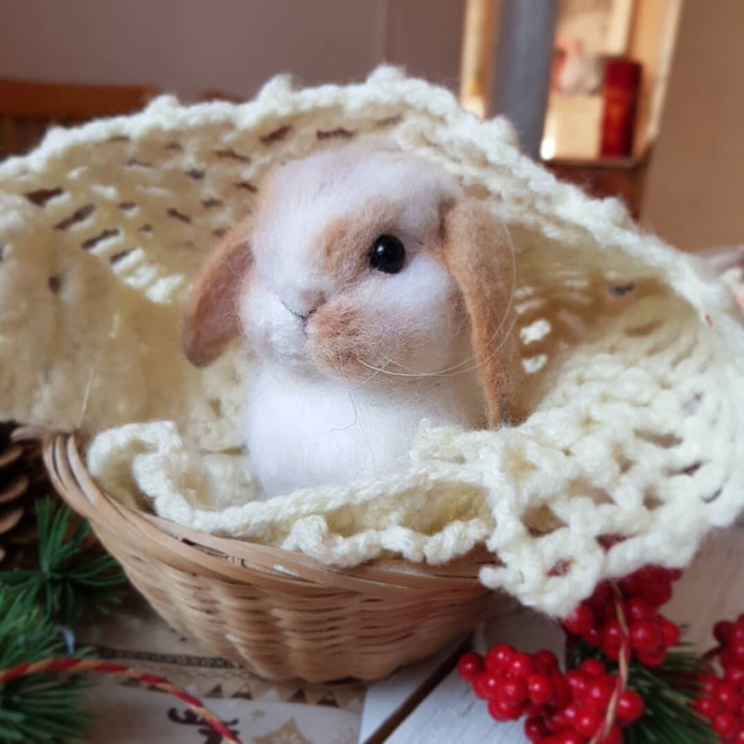 realistic bunny plush
