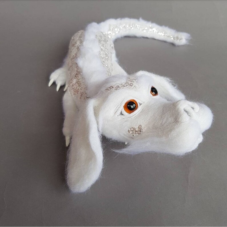 Lucky dragon toy Falkor dragon toy needle felted dragon toy | Etsy