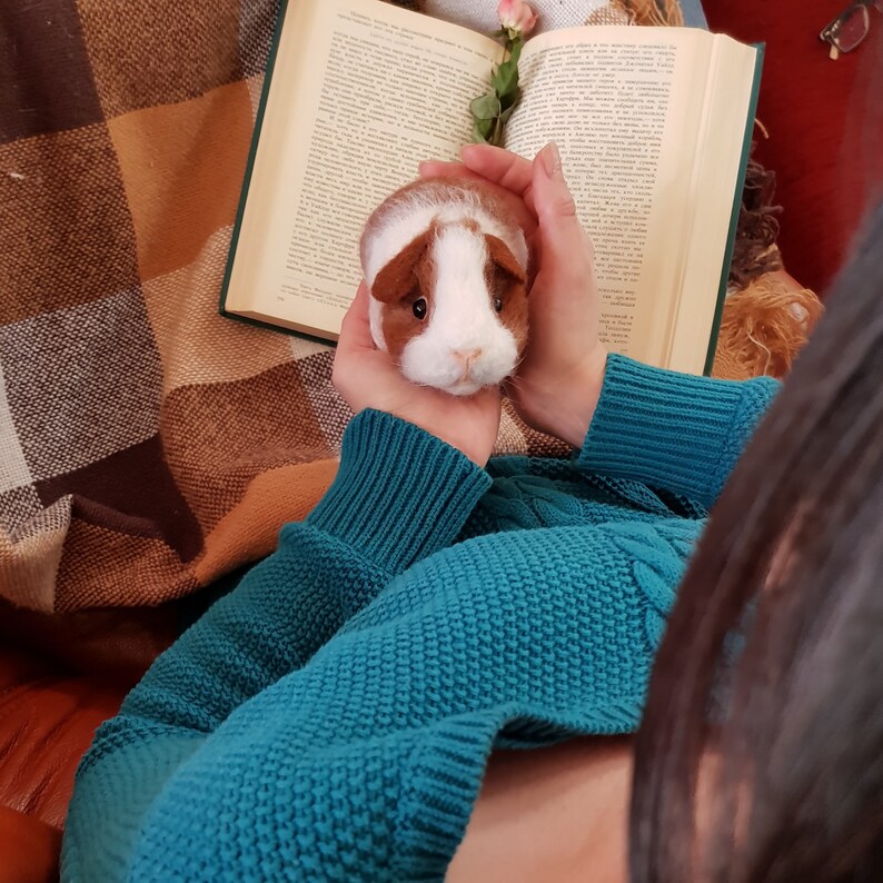 Realistic guinea pig toy plush cavy toy stuffed cute guinea Etsy