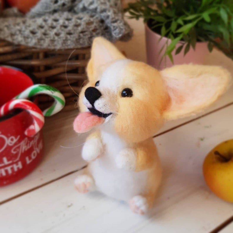 Realistic corgi toy plush corgi toy cute puppy toy dog toy | Etsy
