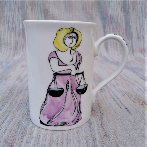 Libra, zodiac sign mug.