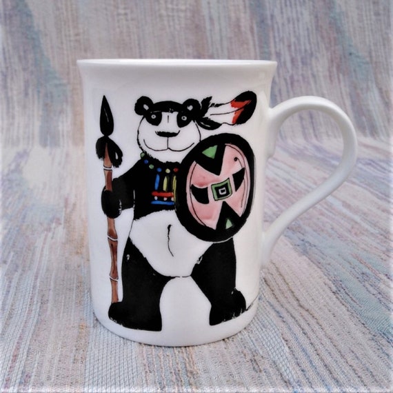 A happy panda mug.