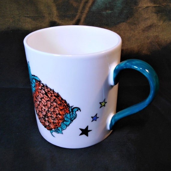 Double Pineapple mug for International Pineapple day on June 27th