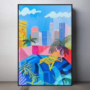 Oasis Urbano, Impresión Artística en Póster, Papel de Archivo Fino Mate de Grado Museo (175 g/m² / Cartulina de 65 libras)