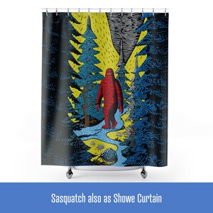 Sasquatch Poster, Poster Art Print, Matte Museum Grade Fine Archival Paper (175 GSM / 65 lb Card Stock paper) afbeelding 14