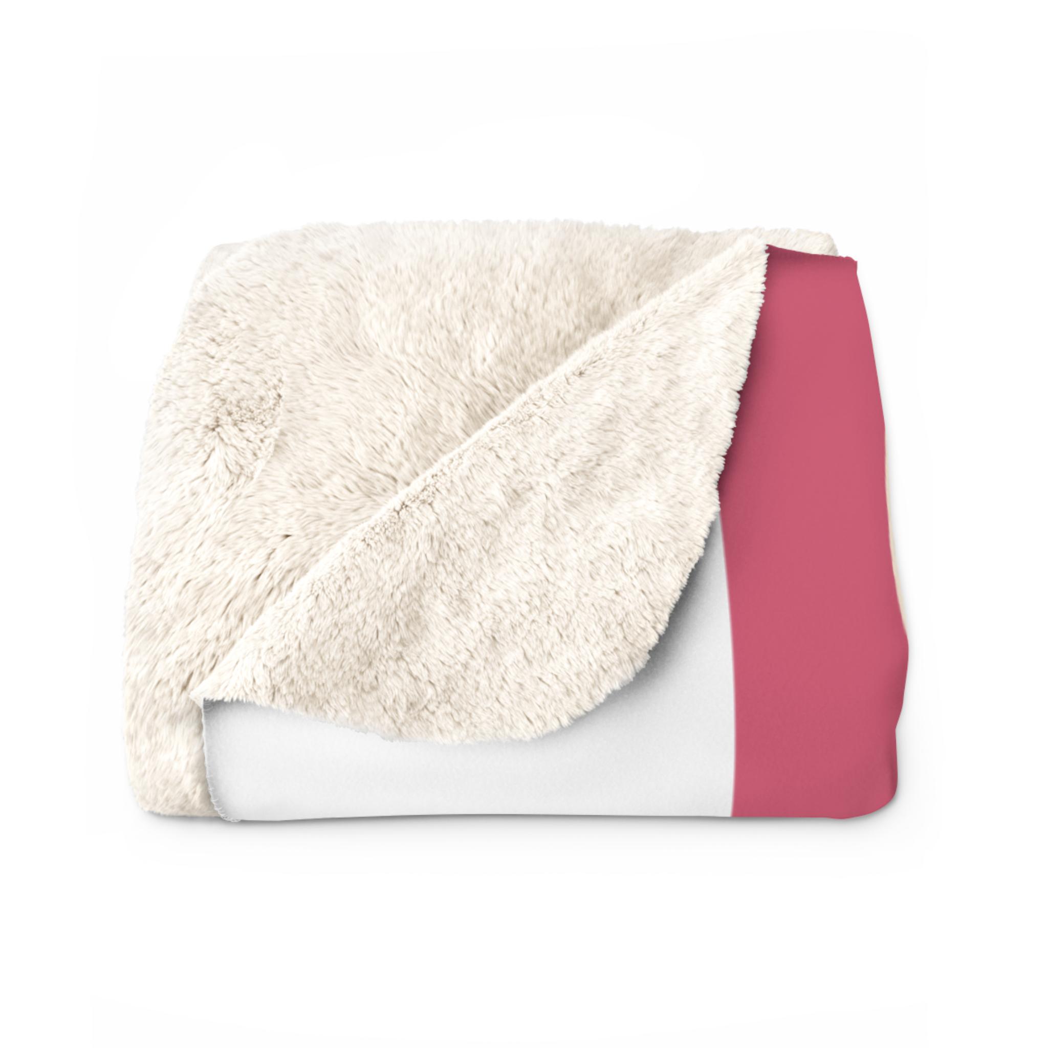 Retro Reverb, Fleece Sherpa Blanket | Mid Century Decor | Colorful Blanket | Friends Gift | Lightweight | Large | Soft