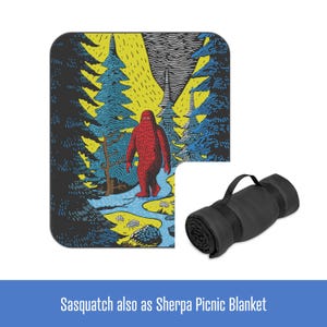 Sasquatch Poster, Poster Art Print, Matte Museum Grade Fine Archival Paper (175 GSM / 65 lb Card Stock paper) afbeelding 12