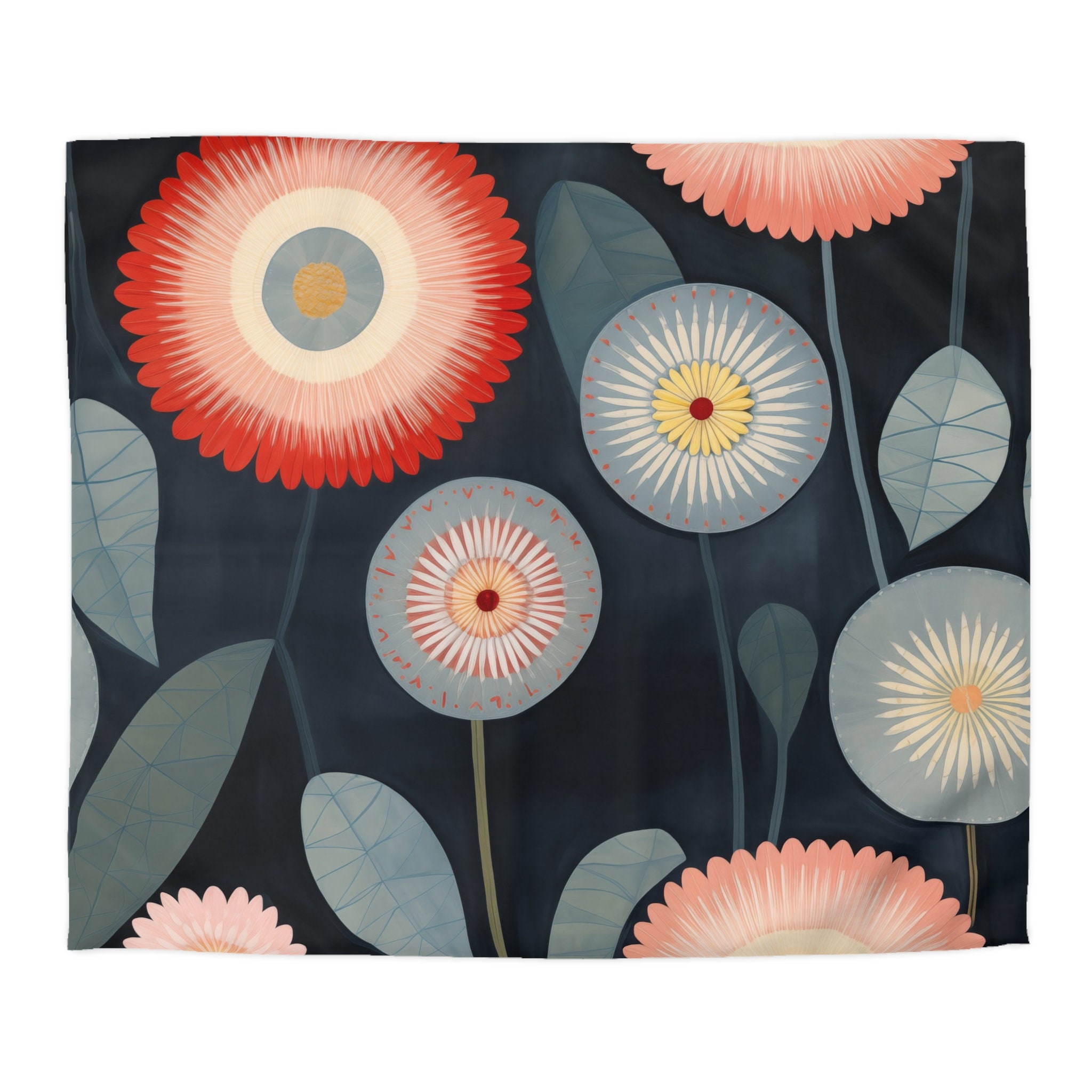 Bloom at Nightfall, Microfiber Art Duvet Cover - Etsy