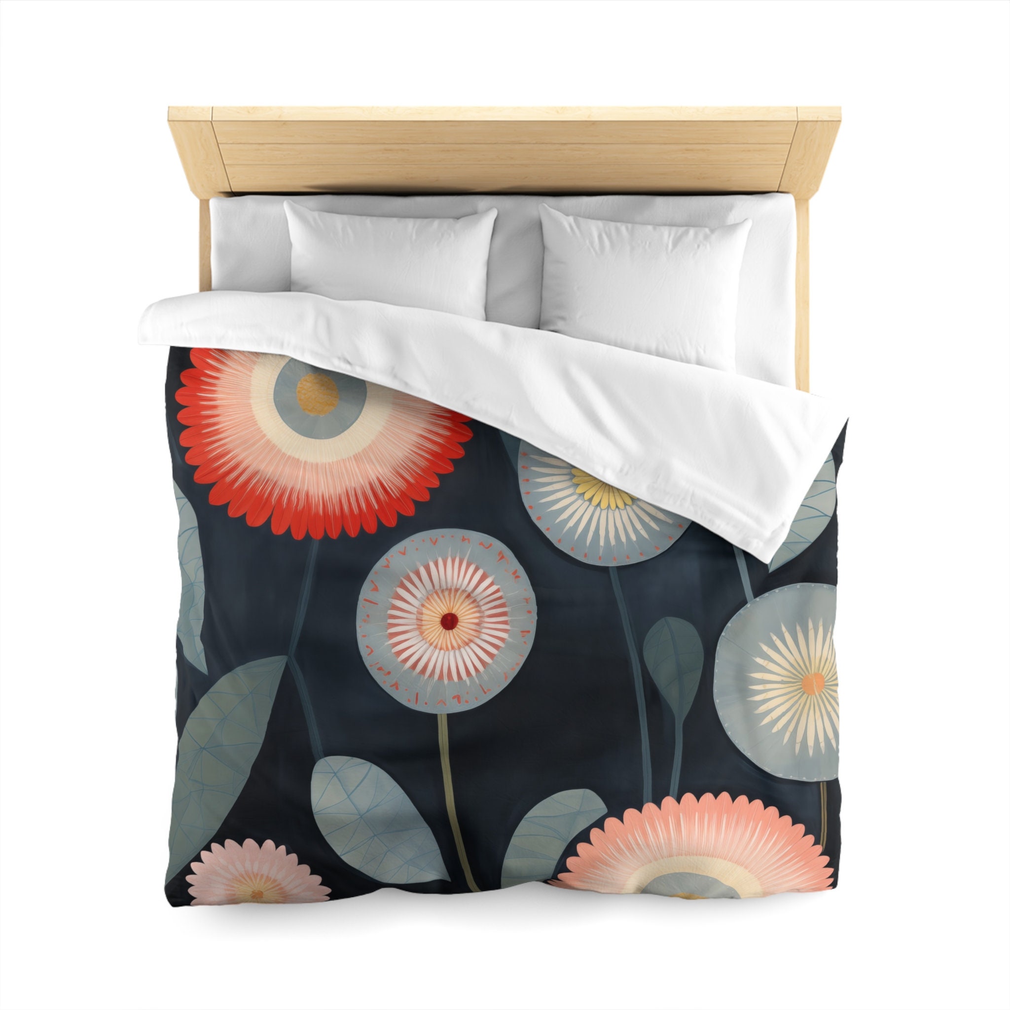 Bloom at Nightfall, Microfiber Art Duvet Cover - Etsy