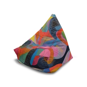 Lively, Printed Bean Bag Chair Cover, Adult and Child Size