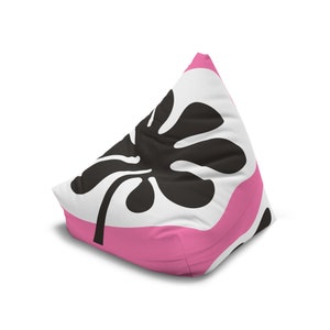 Pink Pop Petal, Printed Bean Bag Chair Cover | Adult and Child Size | Colorful Bean Bag Cover