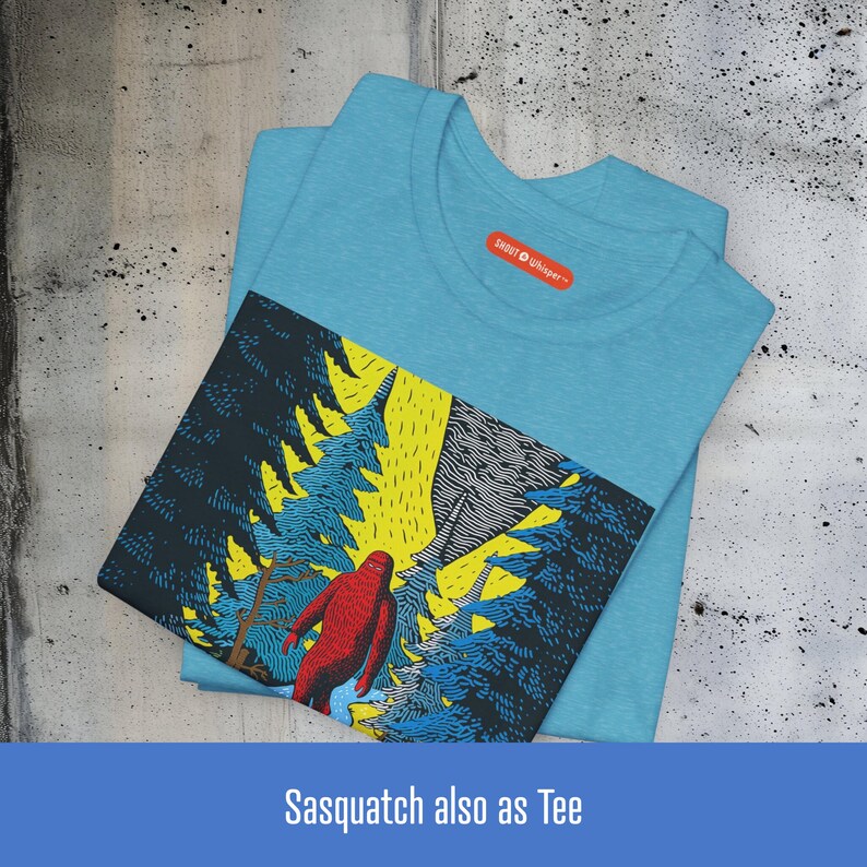 Sasquatch Poster, Poster Art Print, Matte Museum Grade Fine Archival Paper (175 GSM / 65 lb Card Stock paper) afbeelding 16