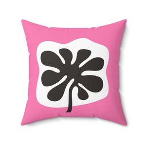 Pink Pop Petal, Art Pillow with Cover | Square Throw Pillow | Square Decorative Pillow | Square Pillow | With Zipper & Insert | Art Pillow