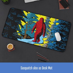 Sasquatch Poster, Poster Art Print, Matte Museum Grade Fine Archival Paper (175 GSM / 65 lb Card Stock paper) afbeelding 8