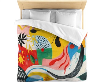 Vivacious Rhythms, Microfiber Art Duvet Cover