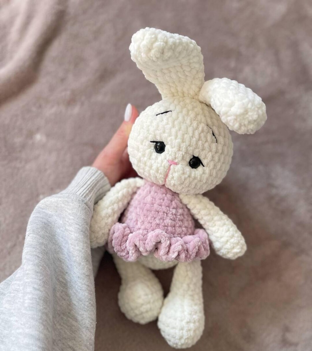 Handmade Crochet Bunny & Teddy Bear Set – Christmas Crochet Animal Toys, Santa Edition