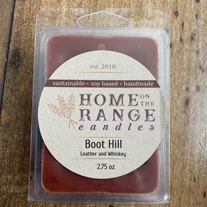 Boot Hill | Western wax melts clamshell 2.75 oz | Leather and Whiskey