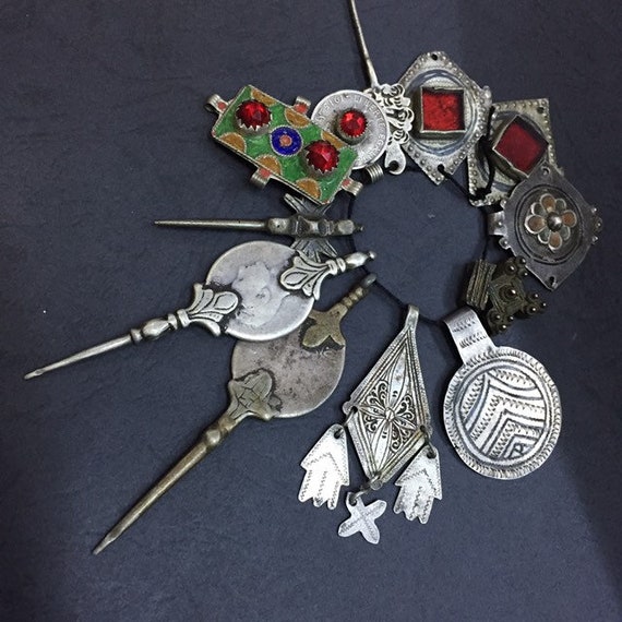 Antique berber shop jewelry