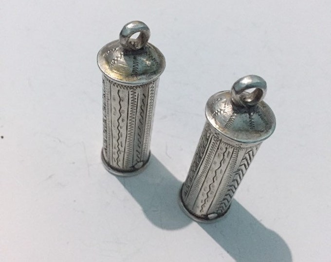 Antique Berber Silver Pendant: Moroccan Tribal Jewelry