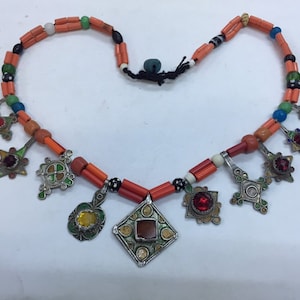 Berber silver pendants,Berber silver pendants,Berber enamel pendant