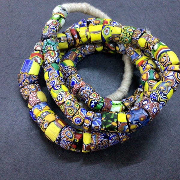 Antieke Venetiaanse Millefiori-kralen: African Trade-glaskralen