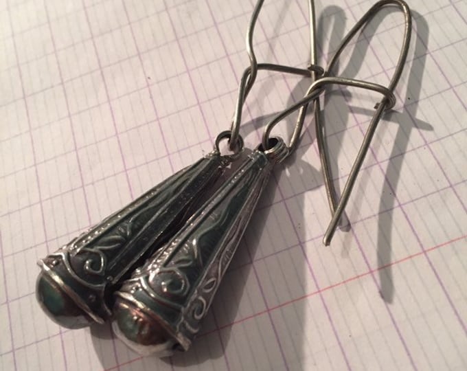 Berber silver earrings,Berber silver pendant,Berber silver,Berber earrings,Antique Moroccan earring,Moroccan jewelry,Amazigh