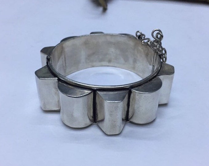 Berber Silver Bracelet, Moroccan Tribal Jewelry