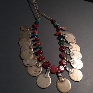 Antique berber necklace,Berber silver necklace,Moroccan silver coin,antique berber bead,Berber jewelry,Moroccan Jewellery,Berber amulet