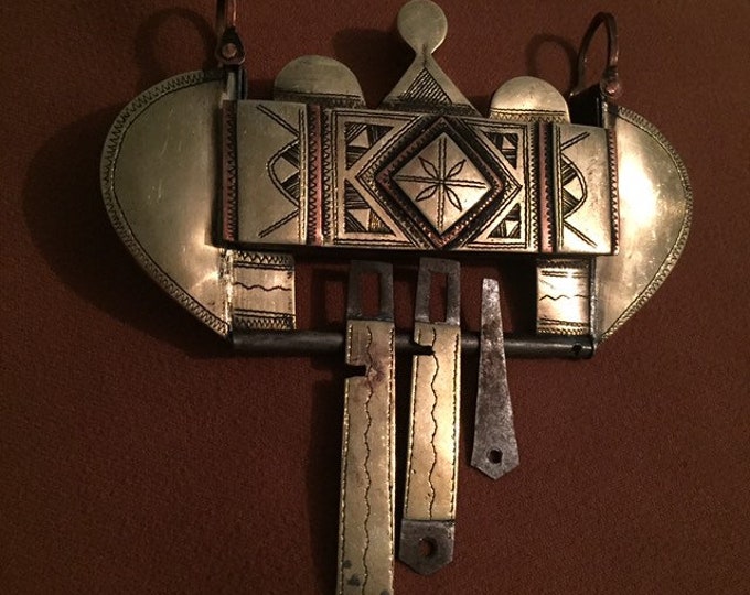 TUAREG COPPER LOCK,handmade copper lock,Niger copper lock,Traditional african copper lock,