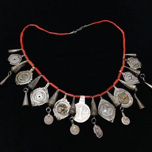 Berber necklace,antique Berber pendants,Moroccan necklace,Moroccan Jewellery,berber jewelry,north African silver
