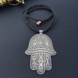 Berber Silber Khamsa,Berber Anhänger,Hand von Miriam,Berber Schmuck,marokkanischer Schmuck,Berber Silber