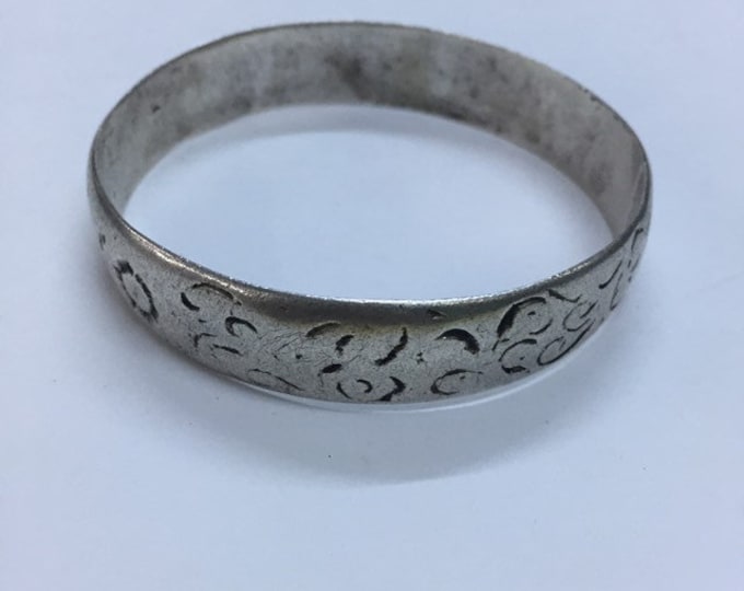 Antique Berber Silver Bracelet: Moroccan Ethnic Jewelry