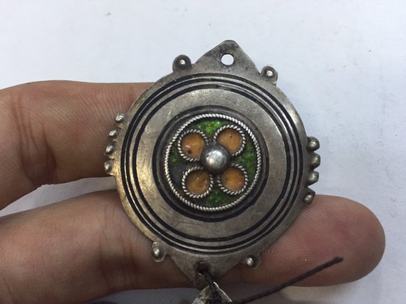 Antique berber pendant,antique berber silver,Berb… - image 5
