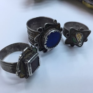 Antique berber enamel ring,berber silver ring,berber jewelry,Moroccan Jewellery,Berber ring,African jewelry,Moroccan silver,Ethnic jewelry