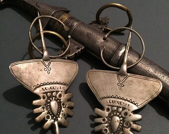 Lot De 4 Broches Fibules Berbères En Argent Massif - Style Ethnique & Antique - Occasion