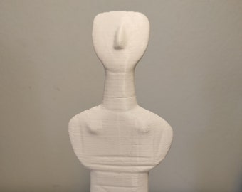 3D Printed Cycladic Figurine Ancient Greek Replica
