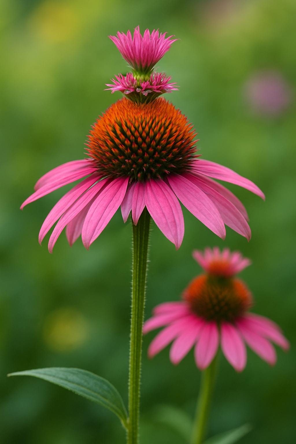 Echinacea purpurea 'Double Decker' - Live Perennial Starter Plant Double Blooms
