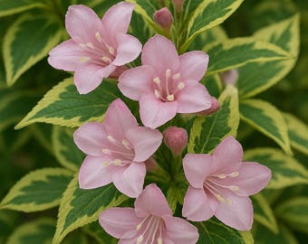 Amazing Variegated Weigela Florida Live Perennial Plant Shrub