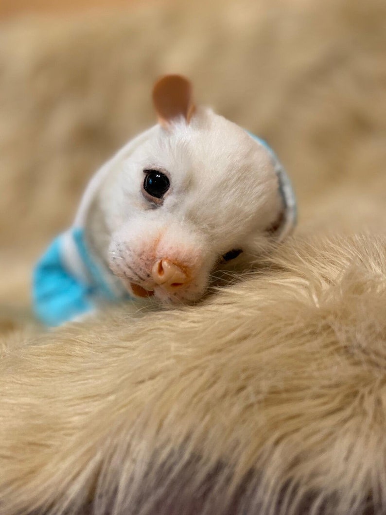 realistic stuffed mouse