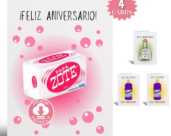 Aniversario - Tarjetas De Aniversario Para Novio Esposo- Regalos Para Novio Esposo En Aniversario - Greeting Card For Boyfriends In Spanish