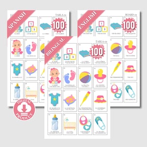 Jogos de chá de bebê, Pacote de jogos minimalistas para chá de bebê, Atividades para chá de bebê, Download digital, Modelo para impressão não editável Juliette