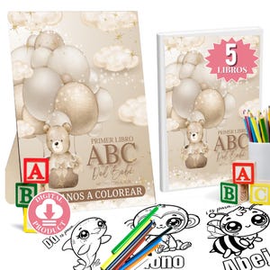 ABC Coloring Book Baby Shower Activity Not Game In Spanish | Baby Shower Gift Decorations Activity Games And Favors Ideas In Spanish Book 6