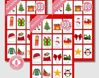 Printable Christmas Game Bundle | Christmas Party Games | Christmas Games Printable | Christmas Family Games | Christmas Trivia | Bilingual