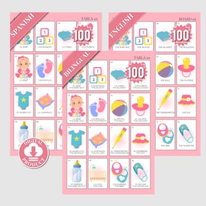 Baby Shower Game Bundle, Minimalist Baby Shower Games, Modern Baby Shower Games Pack, 100 Games, Fully Editable Download - Emelia Bundle
