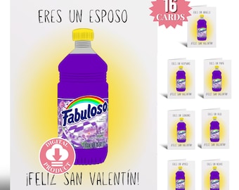San Valentin - Tarjetas De San Valentin Para Novio Esposo Amigo Maestro Abuelo Papa Tio Regalos Valentine&#39;s Greeting Card Boyfriend Spanish